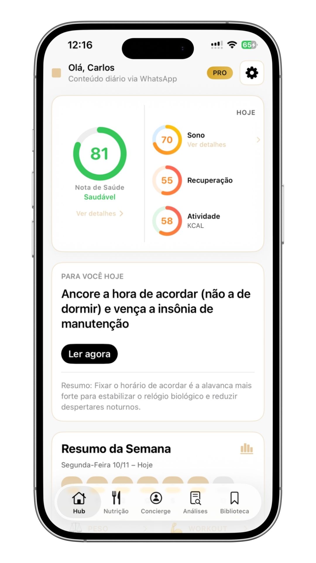 Dashboard do Paciente